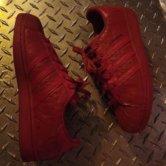 Adidas ORIGINAL SUPERSTAR TRIPLE RED - Picture 4 of 7